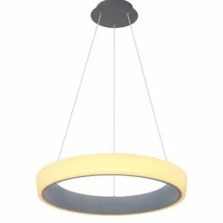 Luminaires Globo Lighting Suspension Globo TABANO LED Anthracite, 1 lumière, Télécommandes