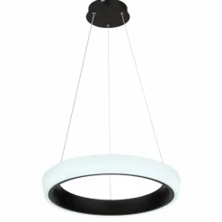 Luminaires Globo Lighting Suspension Globo TABANO LED Noir, 1 lumière, Télécommandes* Éclairage Led