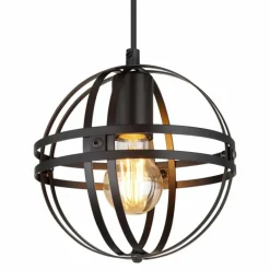 Luminaires Globo Lighting Suspension Globo TAMARA Noir, 1 lumière* Suspensions