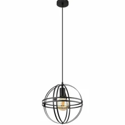 Luminaires Globo Lighting Suspension Globo TAMARA Noir, 1 lumière* Suspensions