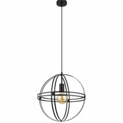 Luminaires Globo Lighting Suspension Globo TAMARA Noir, 1 lumière* Suspensions