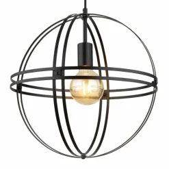 Luminaires Globo Lighting Suspension Globo TAMARA Noir, 1 lumière* Suspensions