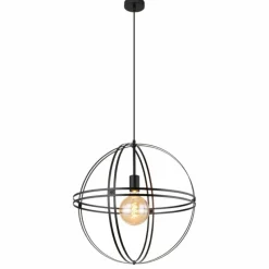 Luminaires Globo Lighting Suspension Globo TAMARA Noir, 1 lumière* Suspensions