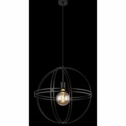 Luminaires Globo Lighting Suspension Globo TAMARA Noir, 1 lumière* Suspensions