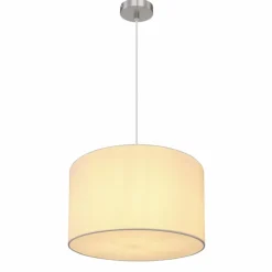 Lampes En Tissu-Luminaires Globo Lighting Suspension Globo THERESA Nickel mat, 1 lumière