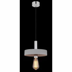 Luminaires Globo Lighting Suspension Globo TIMO Gris, 1 lumière* Suspensions