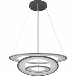 Luminaires Globo Lighting Suspension Globo TORRELLE LED Noir, 1 lumière, Télécommandes