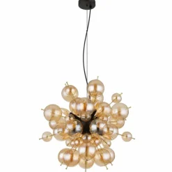 Luminaires Globo Lighting Suspension Globo UDO Noir, 6 lumières