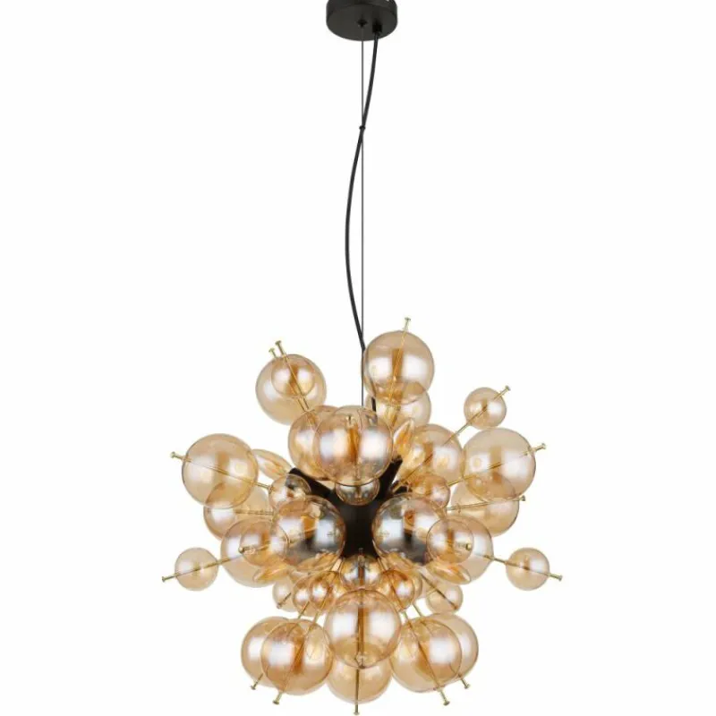 Luminaires Globo Lighting Suspension Globo UDO Noir, 6 lumières