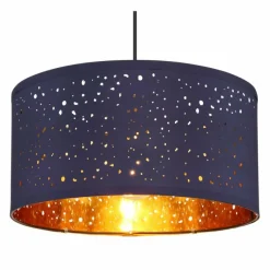 Lampes En Tissu-Luminaires Globo Lighting Suspension Globo URBAN Noir, 1 lumière