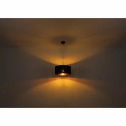 Lampes En Tissu-Luminaires Globo Lighting Suspension Globo URBAN Noir, 1 lumière