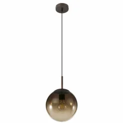 Luminaires Globo Lighting Suspension Globo VARUS Brun, 1 lumière