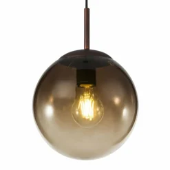 Luminaires Globo Lighting Suspension Globo VARUS Brun, 1 lumière