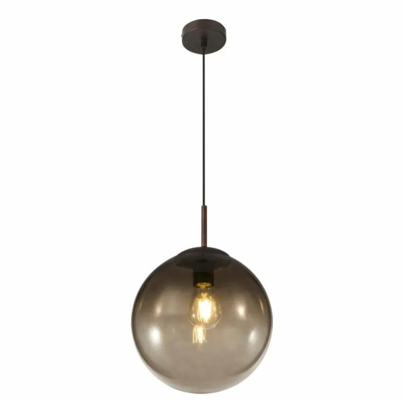 Luminaires Globo Lighting Suspension Globo VARUS Brun, 1 lumière