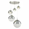 Luminaires Globo Lighting Suspension Globo VARUS Nickel mat, 5 lumières