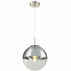 Luminaires Globo Lighting Suspension Globo VARUS Nickel mat, 1 lumière