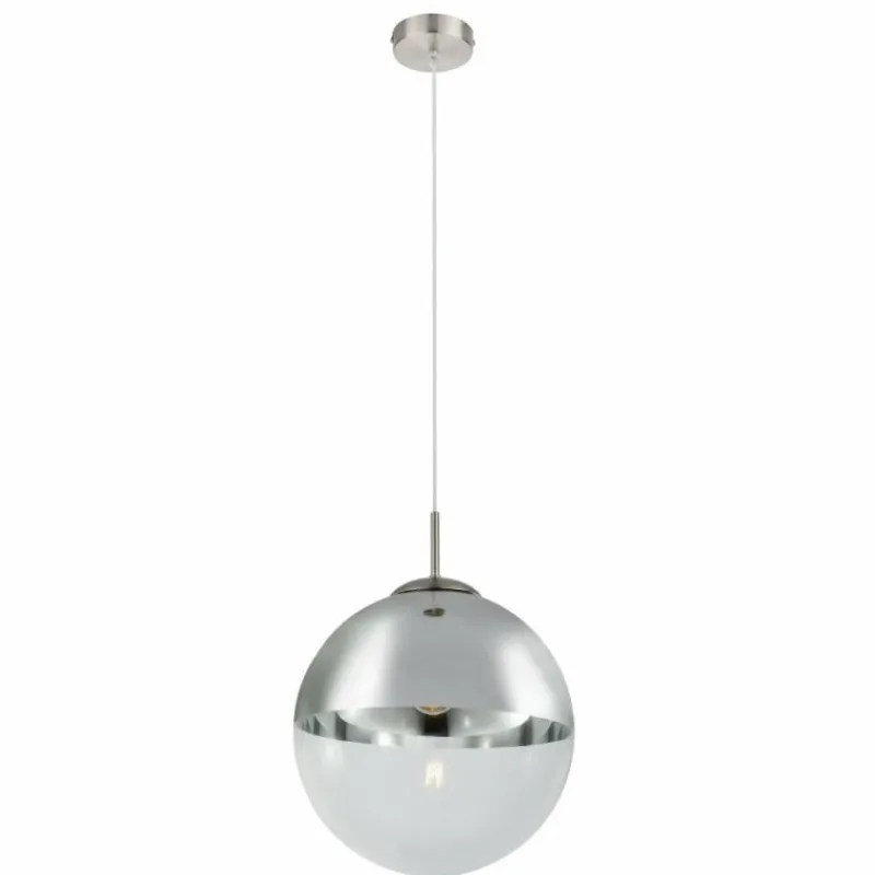 Luminaires Globo Lighting Suspension Globo VARUS Nickel mat, 1 lumière