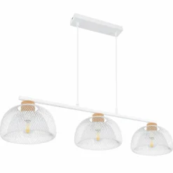 Luminaires Rustiques-Luminaires Globo Lighting Suspension Globo VITIANO Brun, Blanc, 3 lumières