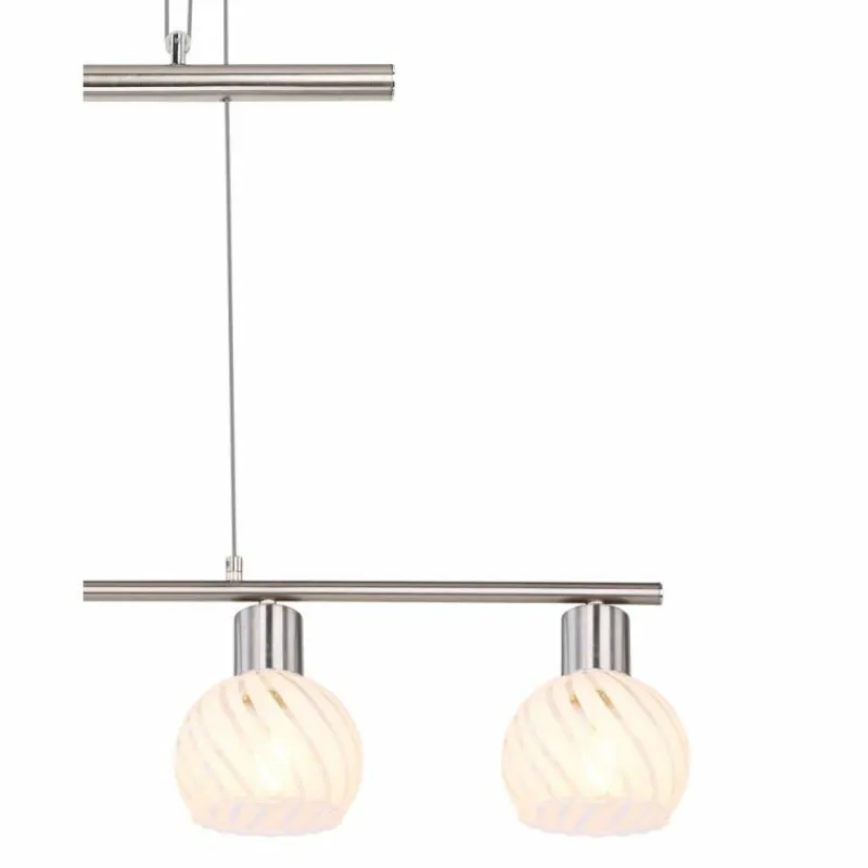 Luminaires Globo Lighting Suspension Globo WILLY Nickel mat, 4 lumières