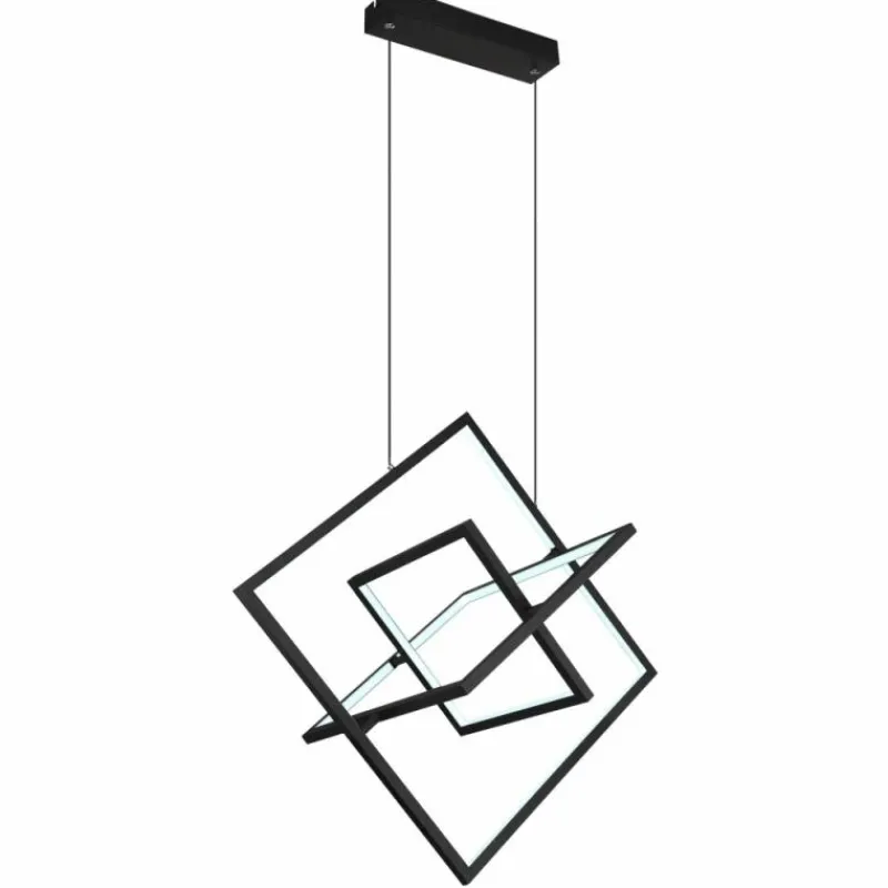 Luminaires Globo Lighting Suspension Globo WOLFHARD LED Noir, Blanc, 1 lumière, Télécommandes* Éclairage Led