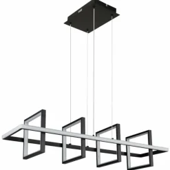 Luminaires Globo Lighting Suspension Globo WOLFHARD LED Noir, 1 lumière, Télécommandes* Éclairage Led