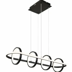 Luminaires Globo Lighting Suspension Globo WOLFHARD LED Noir, 1 lumière, Télécommandes* Éclairage Led