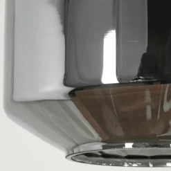 Suspension Verre Fumé-hofstein Suspension Gondim Noir, 3 lumières