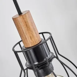 Luminaires Scandinaves-hofstein Suspension Gondo Noir, 3 lumières