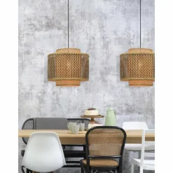 Style Boho-Chic-Good & Mojo Suspension BHUTAN Noir, 1 lumière