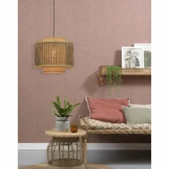 Style Boho-Chic-Good & Mojo Suspension BHUTAN Noir, 1 lumière