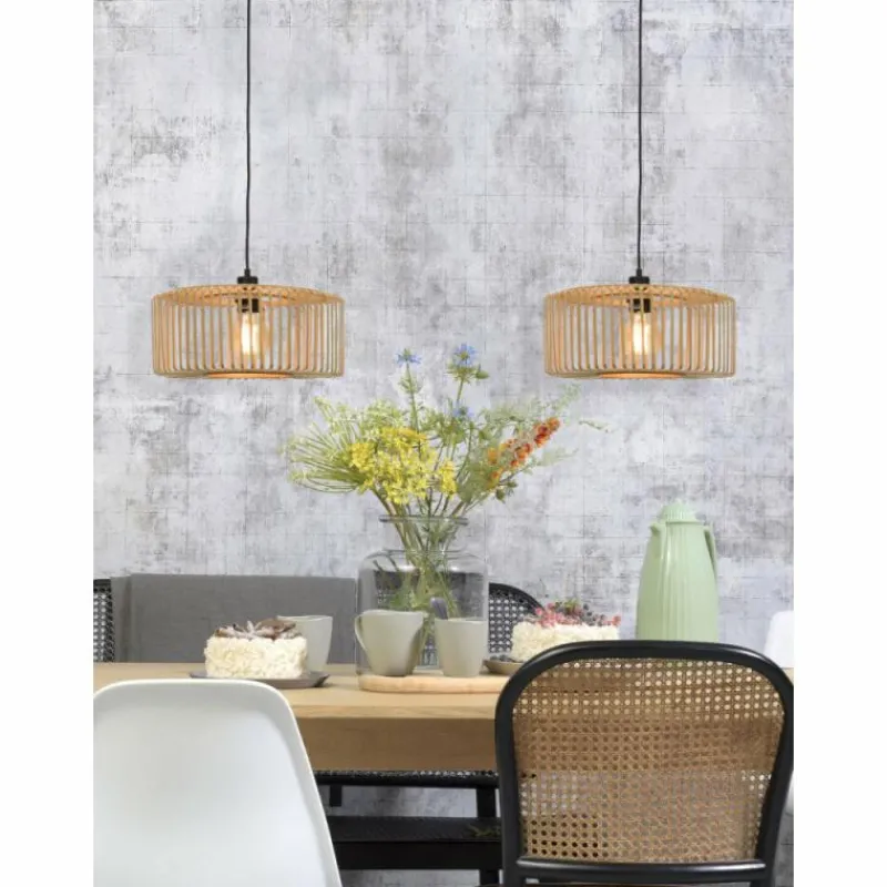 Style Boho-Chic-Good & Mojo Suspension BROMO Écru, 1 lumière