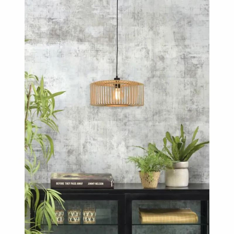 Style Boho-Chic-Good & Mojo Suspension BROMO Écru, 1 lumière