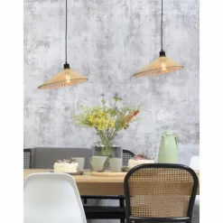 Style Boho-Chic-Good & Mojo Suspension BROMO Noir, 1 lumière