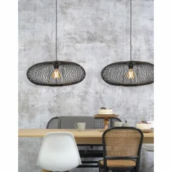 Style Boho-Chic-Good & Mojo Suspension Cango Noir, 1 lumière