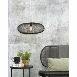 Style Boho-Chic-Good & Mojo Suspension Cango Noir, 1 lumière