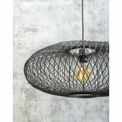 Style Boho-Chic-Good & Mojo Suspension Cango Noir, 1 lumière