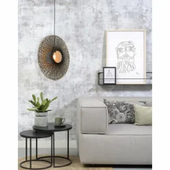 Style Boho-Chic-Good & Mojo Suspension Kalimantan Noir, 1 lumière