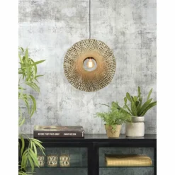 Style Boho-Chic-Good & Mojo Suspension Kalimantan Noir, 1 lumière