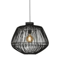 Style Boho-Chic-Good & Mojo Suspension MADAGASCAR Noir, 1 lumière