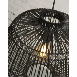 Style Boho-Chic-Good & Mojo Suspension MADAGASCAR Noir, 1 lumière