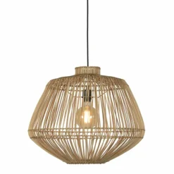 Style Boho-Chic-Good & Mojo Suspension MADAGASCAR Noir, 1 lumière