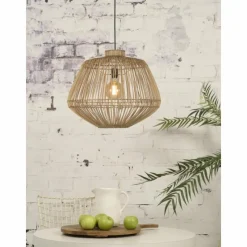 Style Boho-Chic-Good & Mojo Suspension MADAGASCAR Noir, 1 lumière