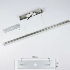 hofstein Suspension Goun LED Nickel mat, 2 lumières