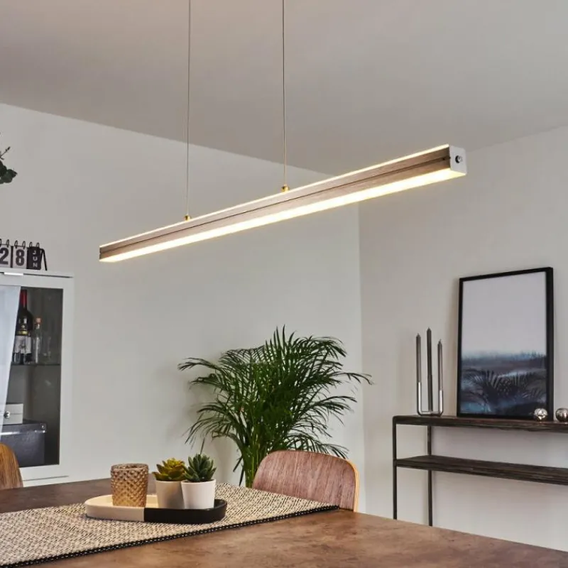 hofstein Suspension Goun LED Nickel mat, 2 lumières