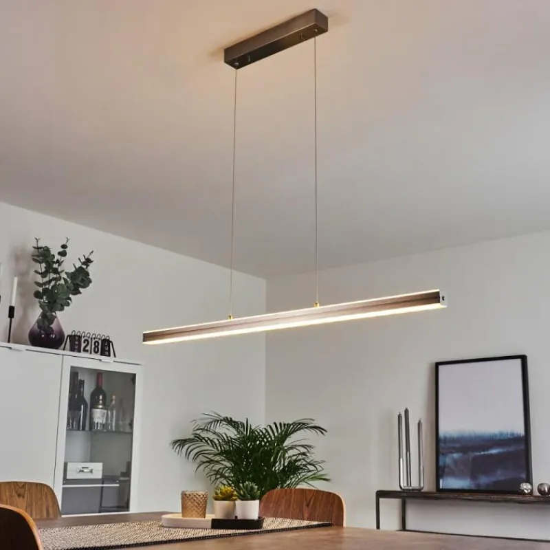 hofstein Suspension Goun LED Nickel mat, 2 lumières
