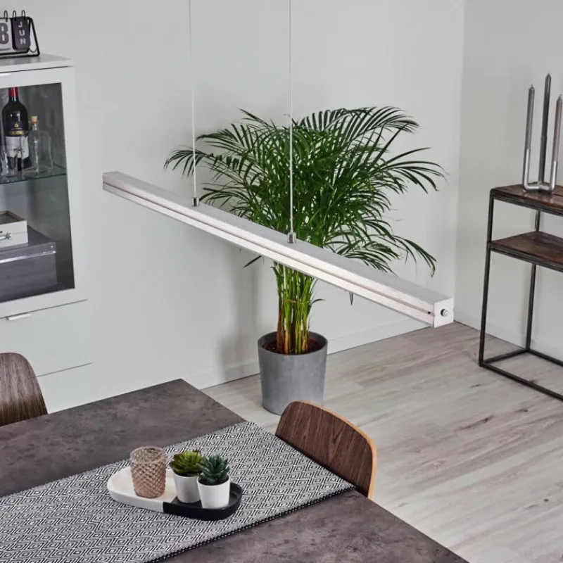 hofstein Suspension Goun LED Nickel mat, 2 lumières