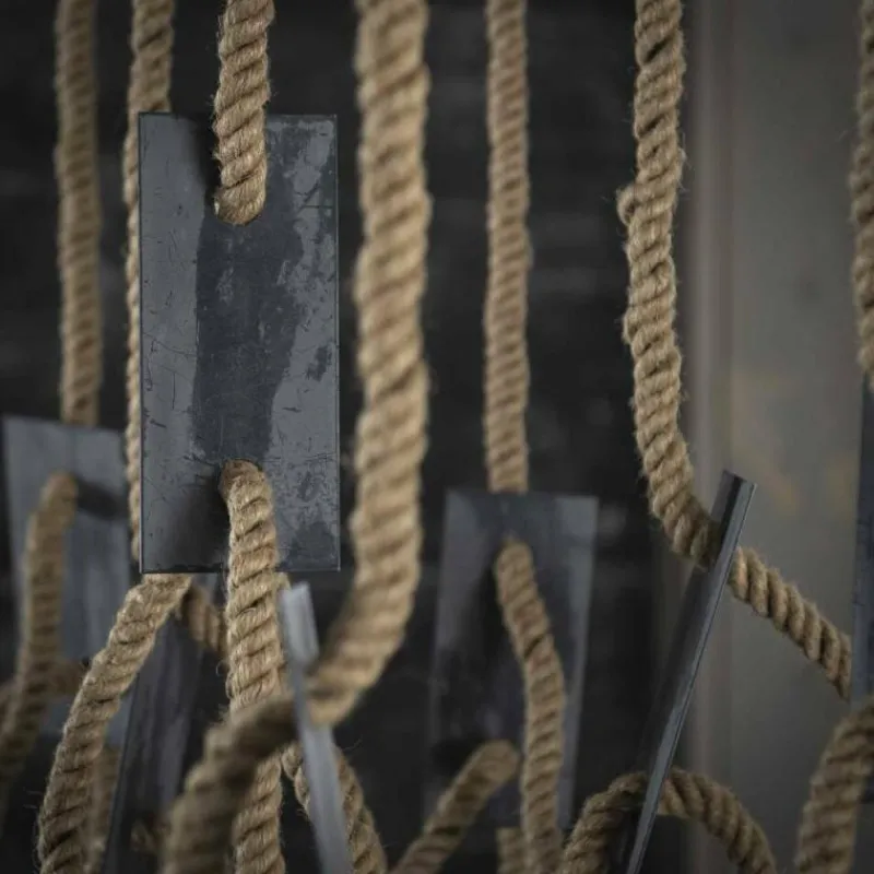 Lampes Industrielles-hofstein Suspension GRAAUW Brun, Gris, 7 lumières