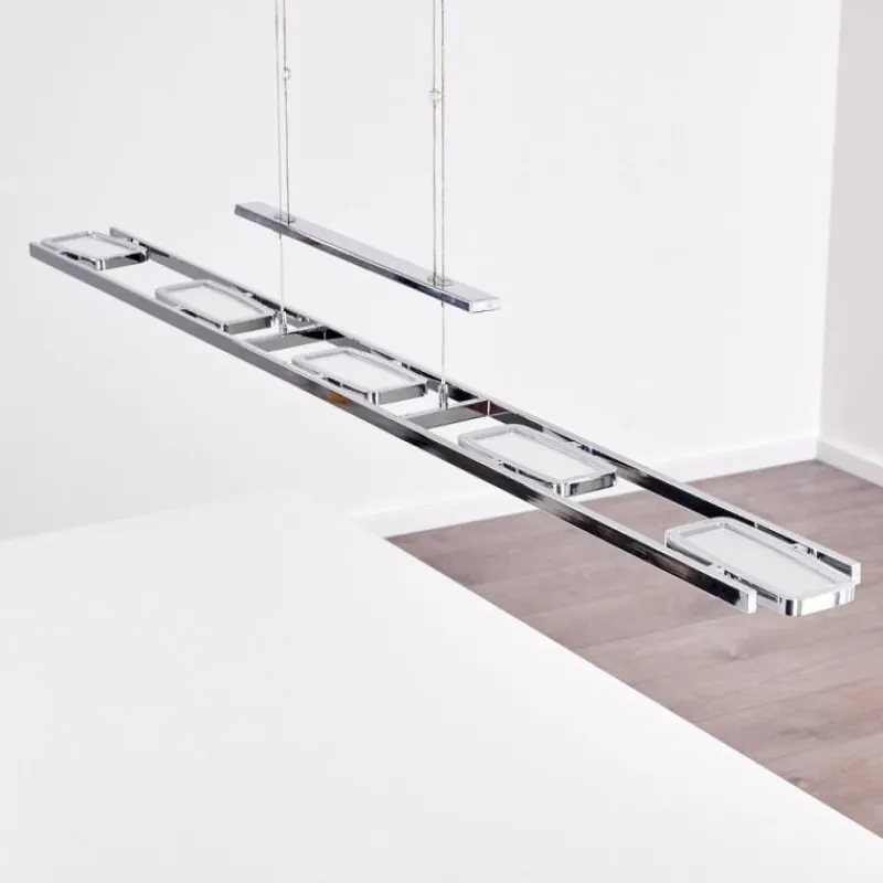 hofstein Suspension Gravendal LED Chrome, 5 lumières