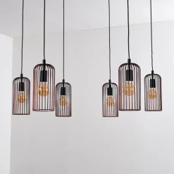 hofstein Suspension Gresso Noir, 6 lumières