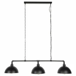 Lampes Industrielles-hofstein Suspension GROENEKAN Noir, 3 lumières